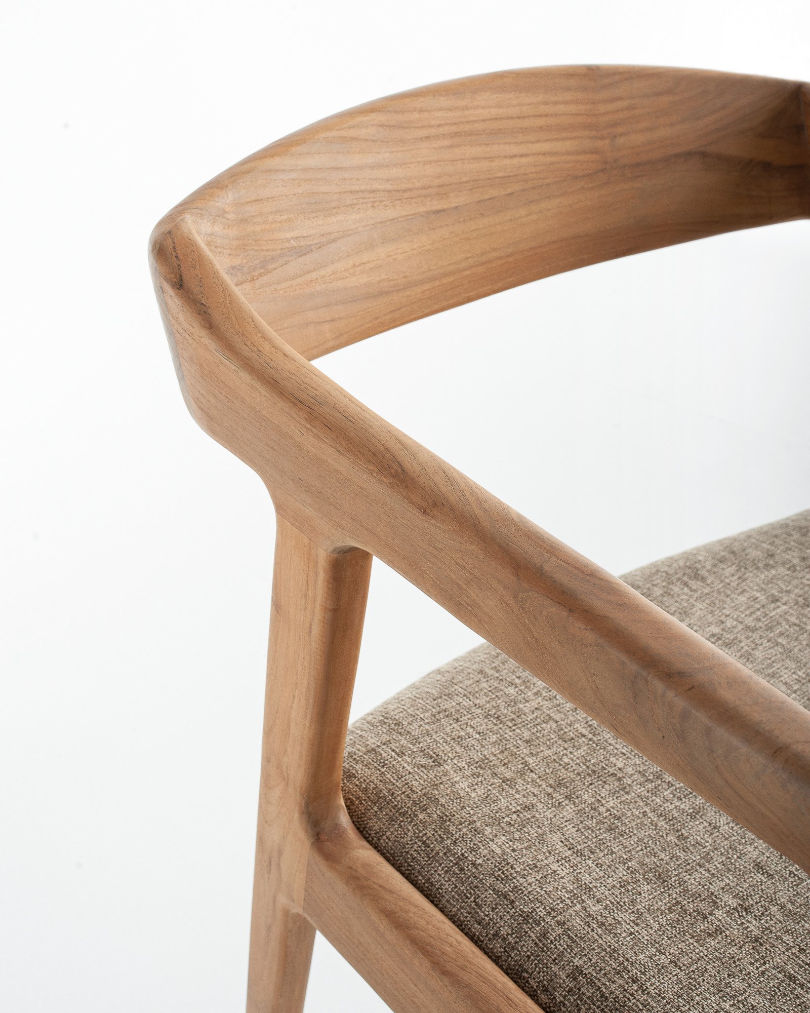 HENDRY DINING ARM CHAIR/ WALNUT/NATURAL Thumbnail